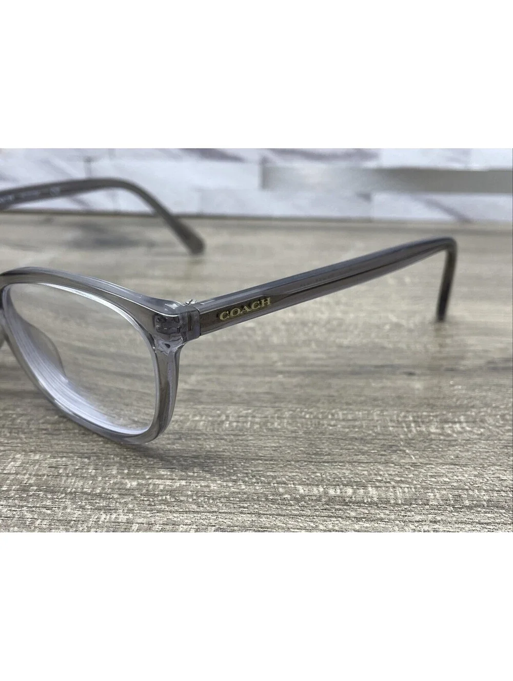 COACH HC6139U 5176 Womens Transparent Grey Rectangle 53-15-140
